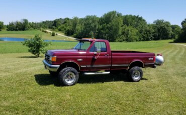 Ford-F250-4x4-regular-cab-1989-Burgundy-Burgundy-2