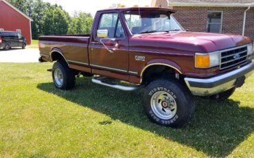 Ford-F250-4x4-regular-cab-1989-Burgundy-Burgundy