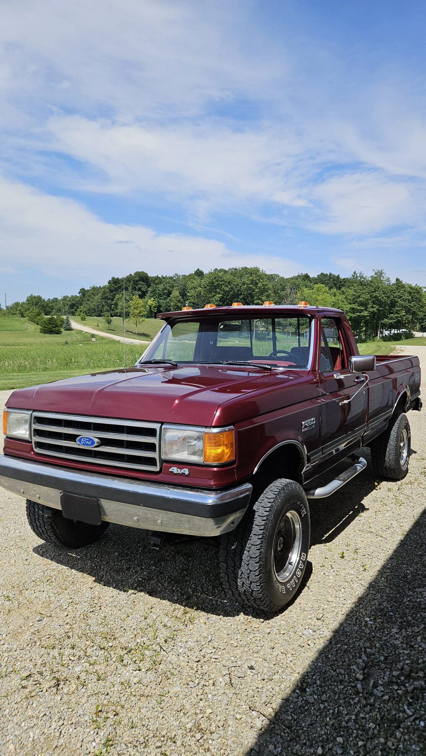 Ford-F250-4x4-regular-cab-1989-Burgundy-Burgundy-9