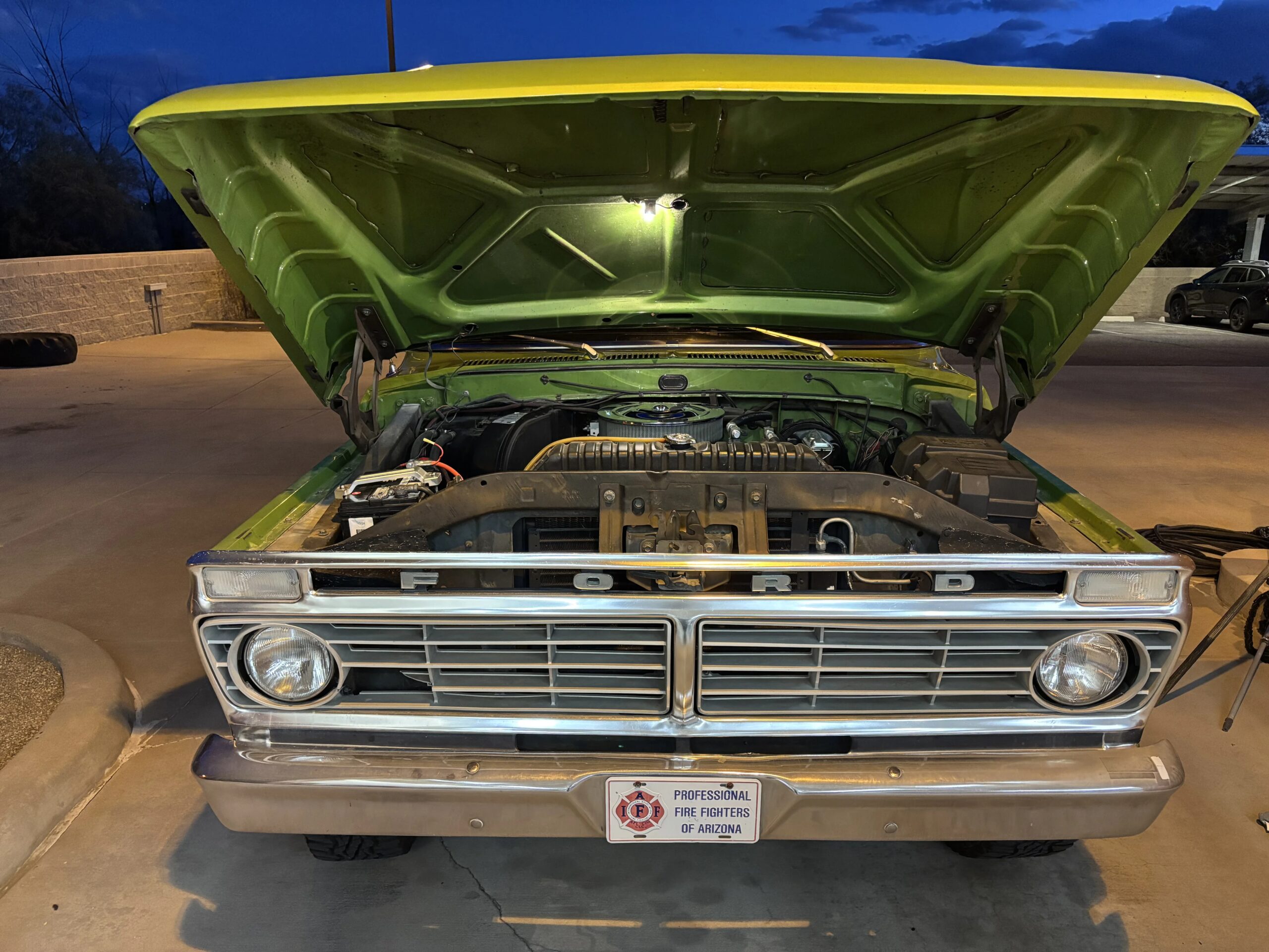Ford-F350-2wd-regular-cab-1973-Green-Green-7