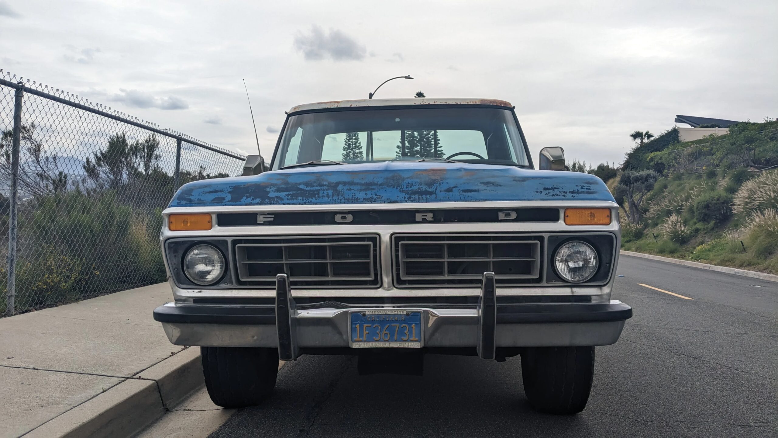 Ford-F350-2wd-regular-cab-1977-Blue-4