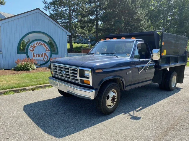 Ford-F350-2wd-regular-cab-1984-Blue-Blue-19