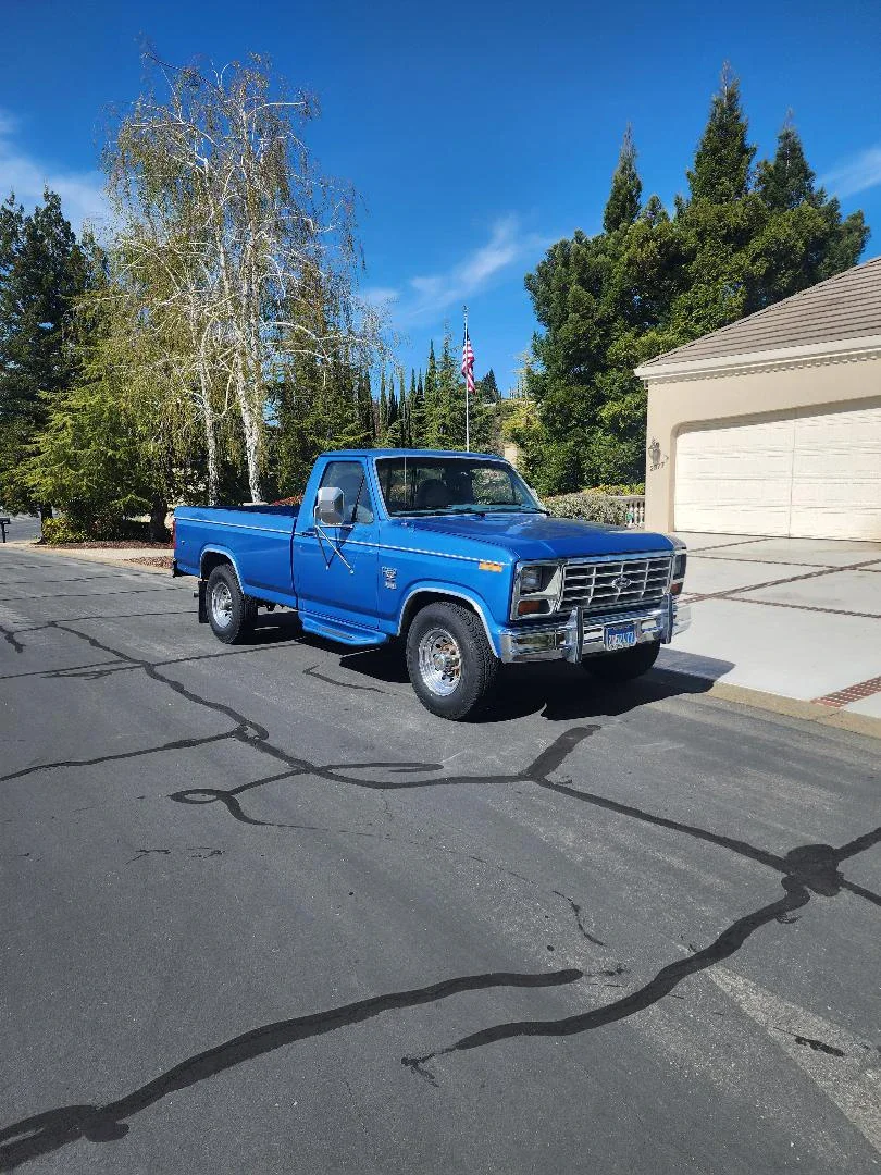 Ford-F350-2wd-supercab-1985-Blue-Blue-5