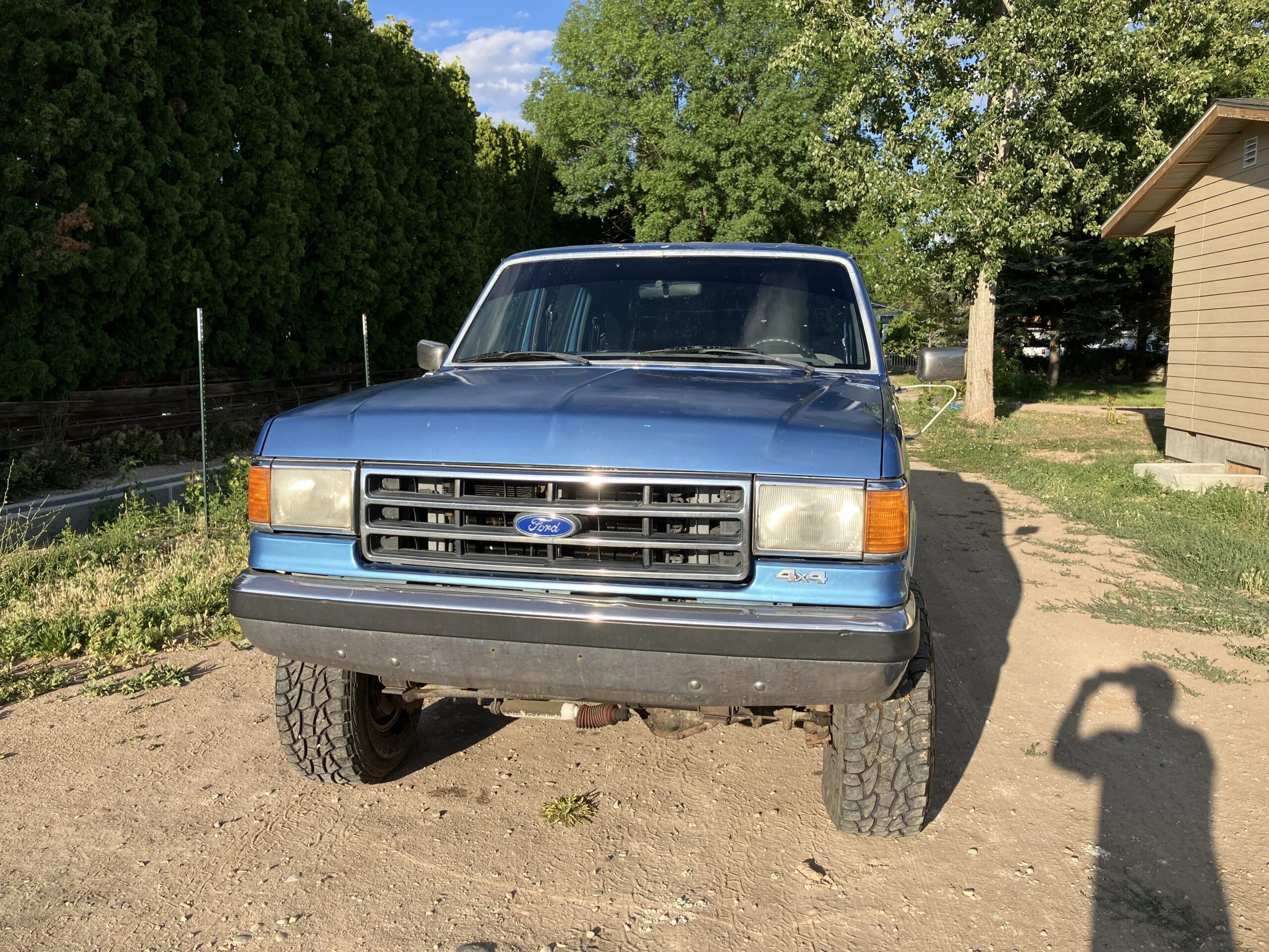 Ford-F350-4x4-crew-cab-1990-Blue-Blue-13