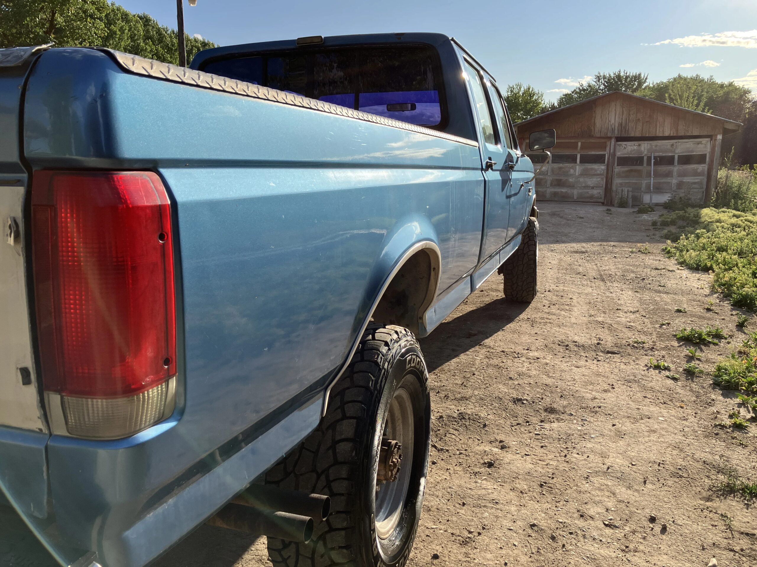Ford-F350-4x4-crew-cab-1990-Blue-Blue-14