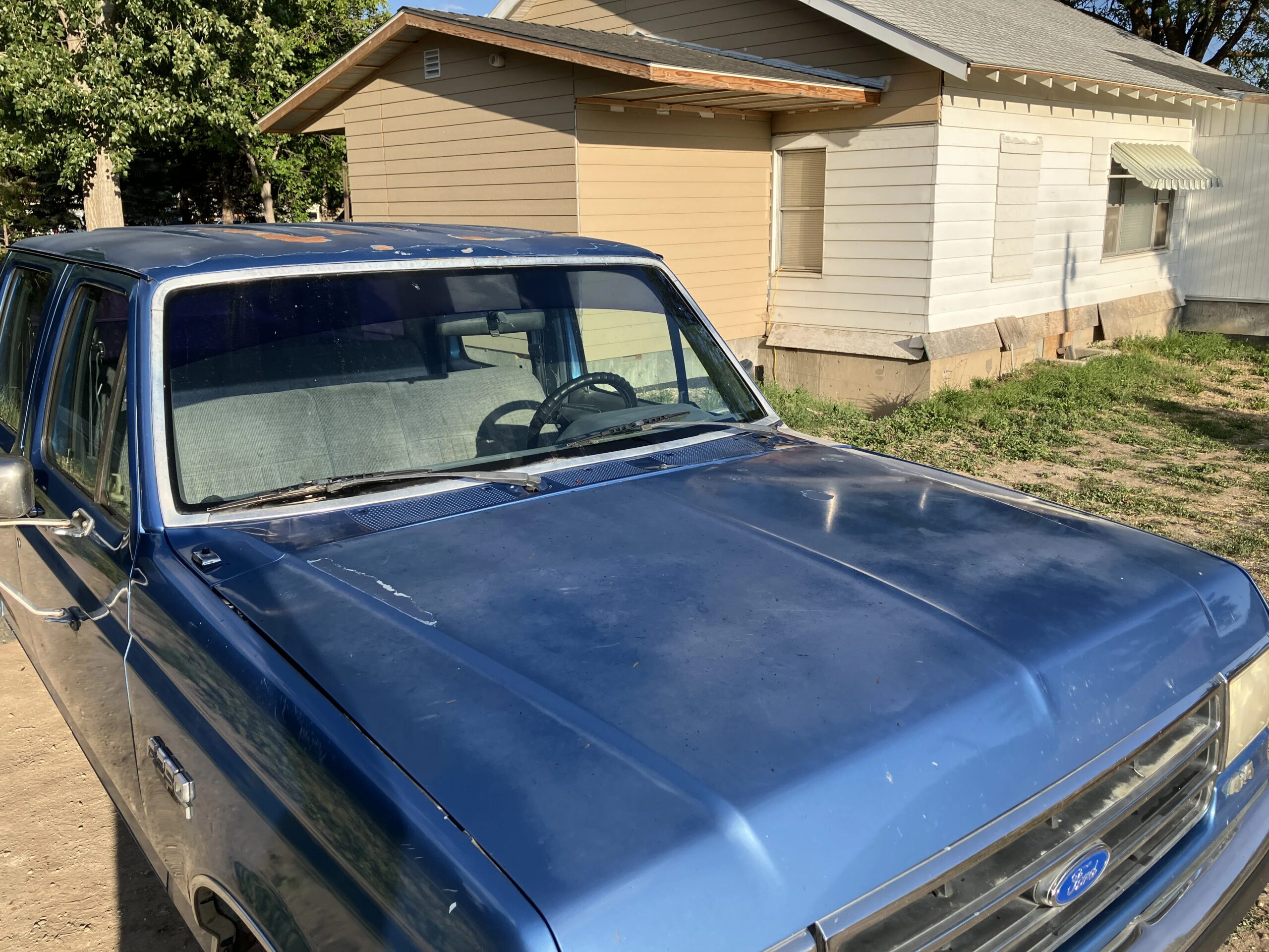 Ford-F350-4x4-crew-cab-1990-Blue-Blue-15