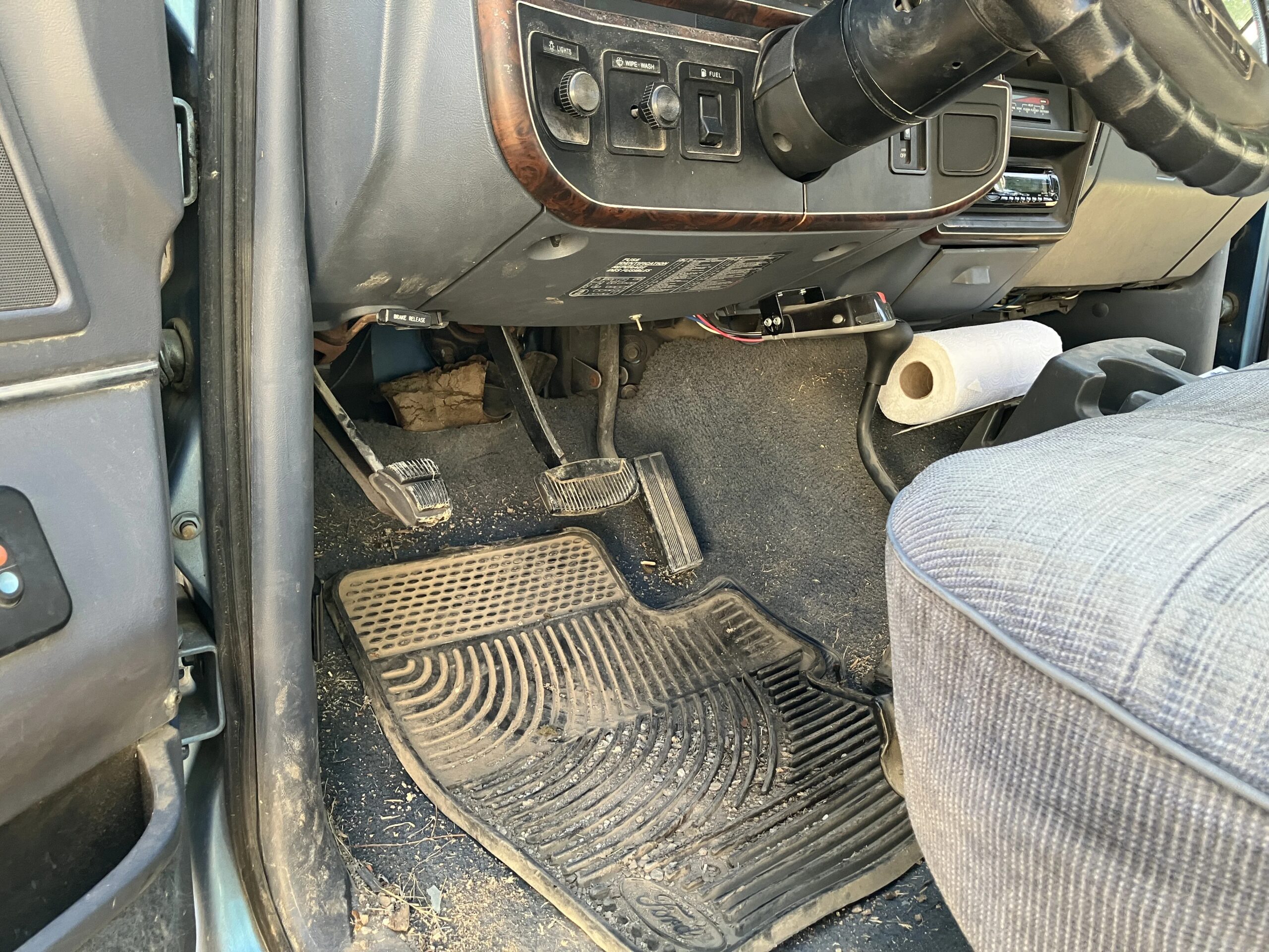 Ford-F350-4x4-crew-cab-1990-Blue-Blue-20