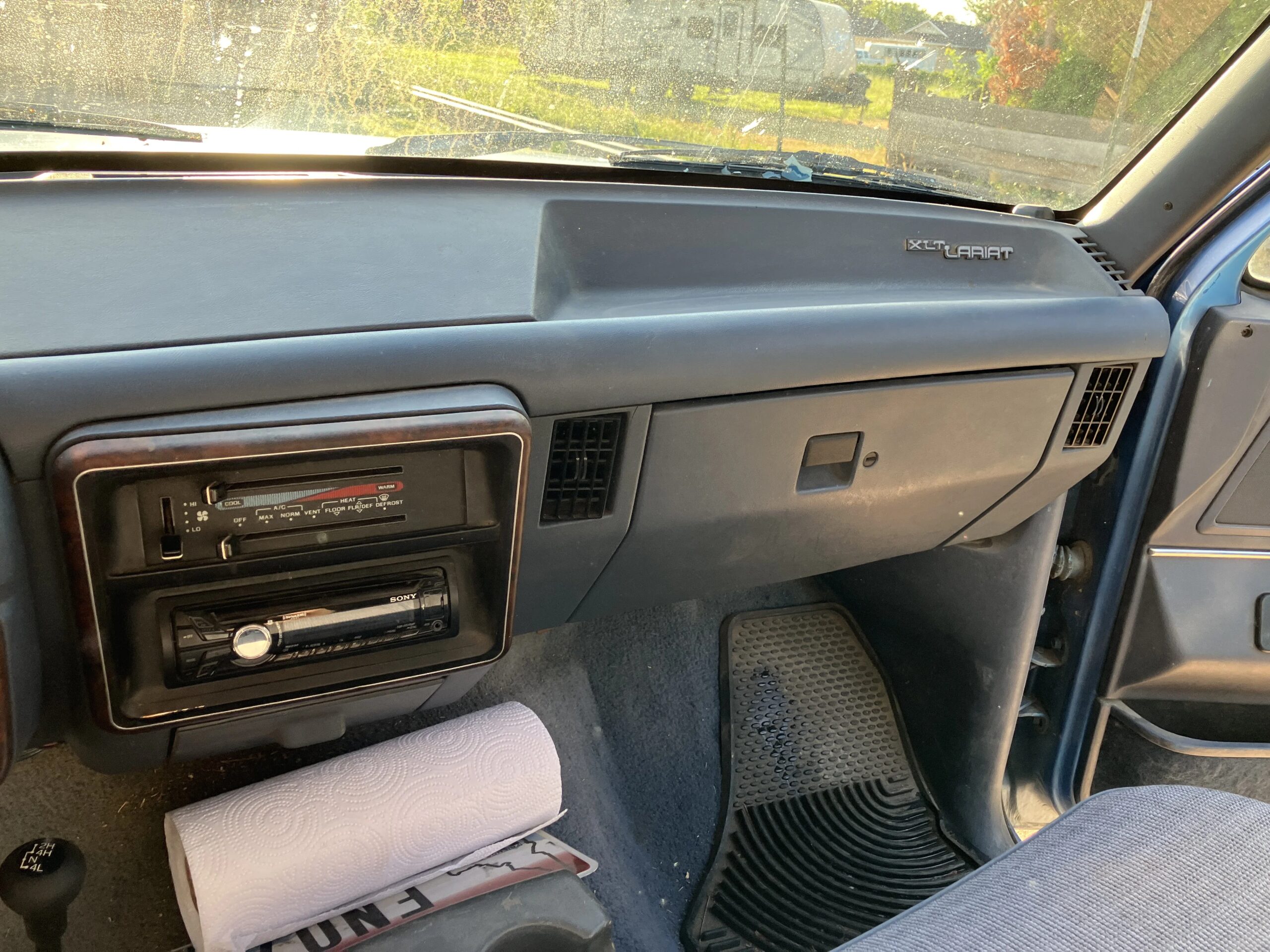 Ford-F350-4x4-crew-cab-1990-Blue-Blue-26