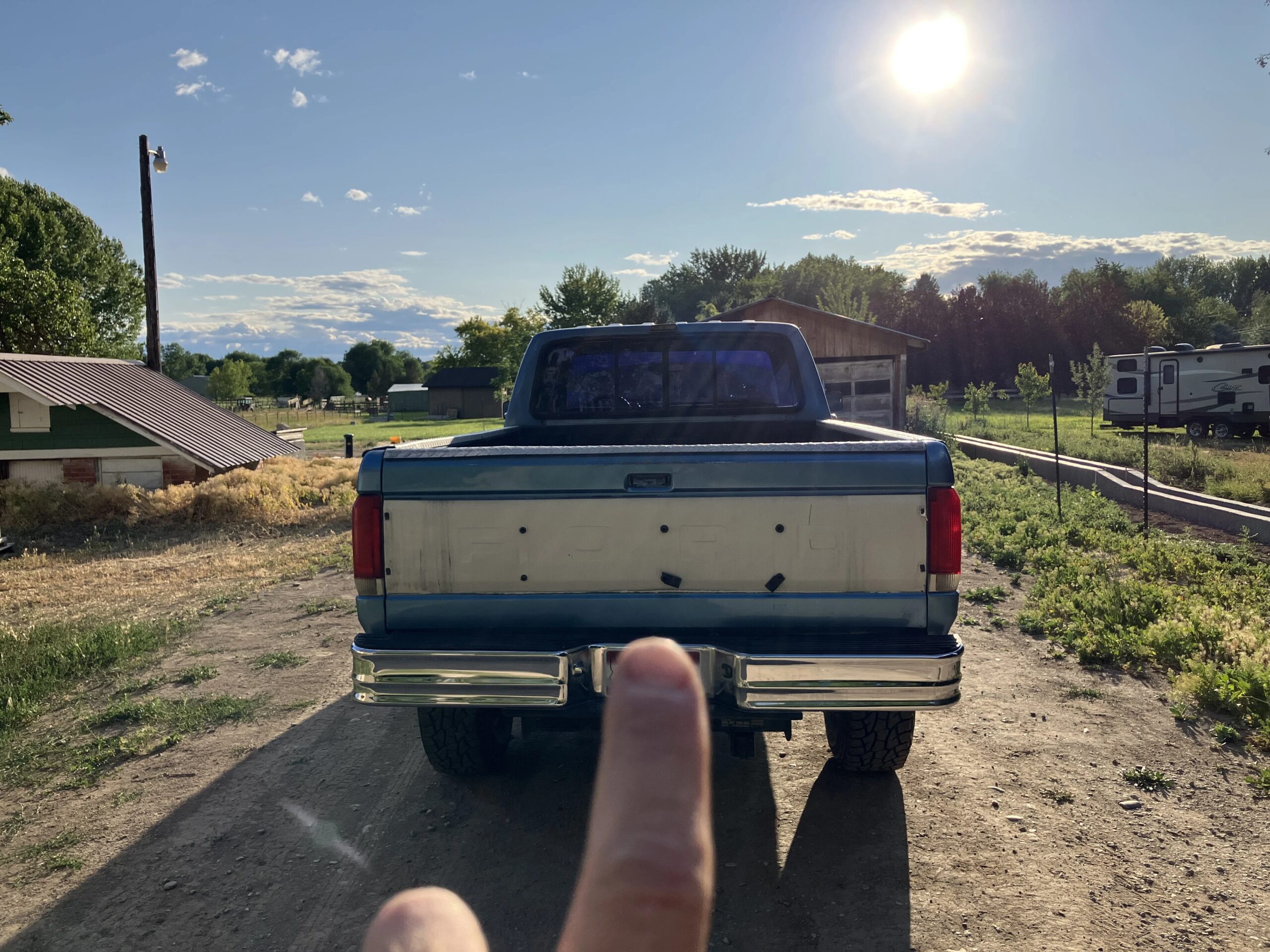Ford-F350-4x4-crew-cab-1990-Blue-Blue-52
