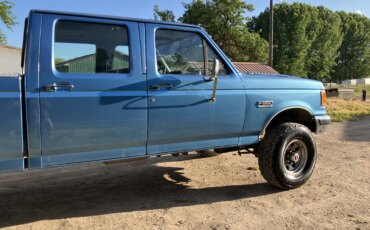 Ford-F350-4x4-crew-cab-1990-Blue-Blue-54