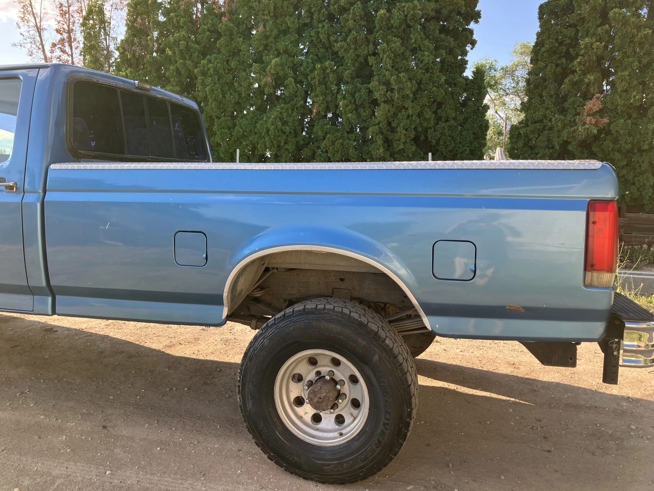 Ford-F350-4x4-crew-cab-1990-Blue-Blue-56