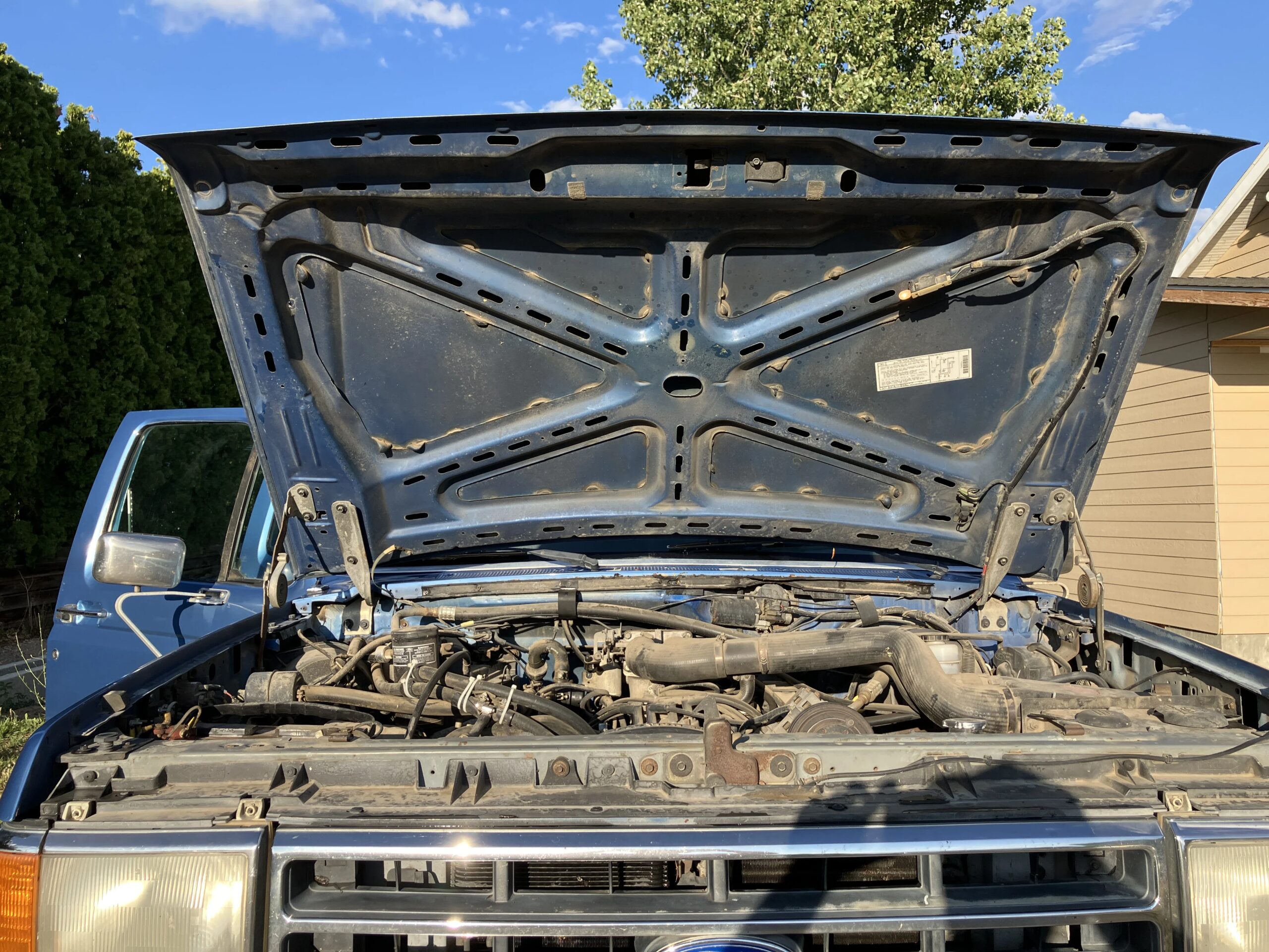 Ford-F350-4x4-crew-cab-1990-Blue-Blue-65