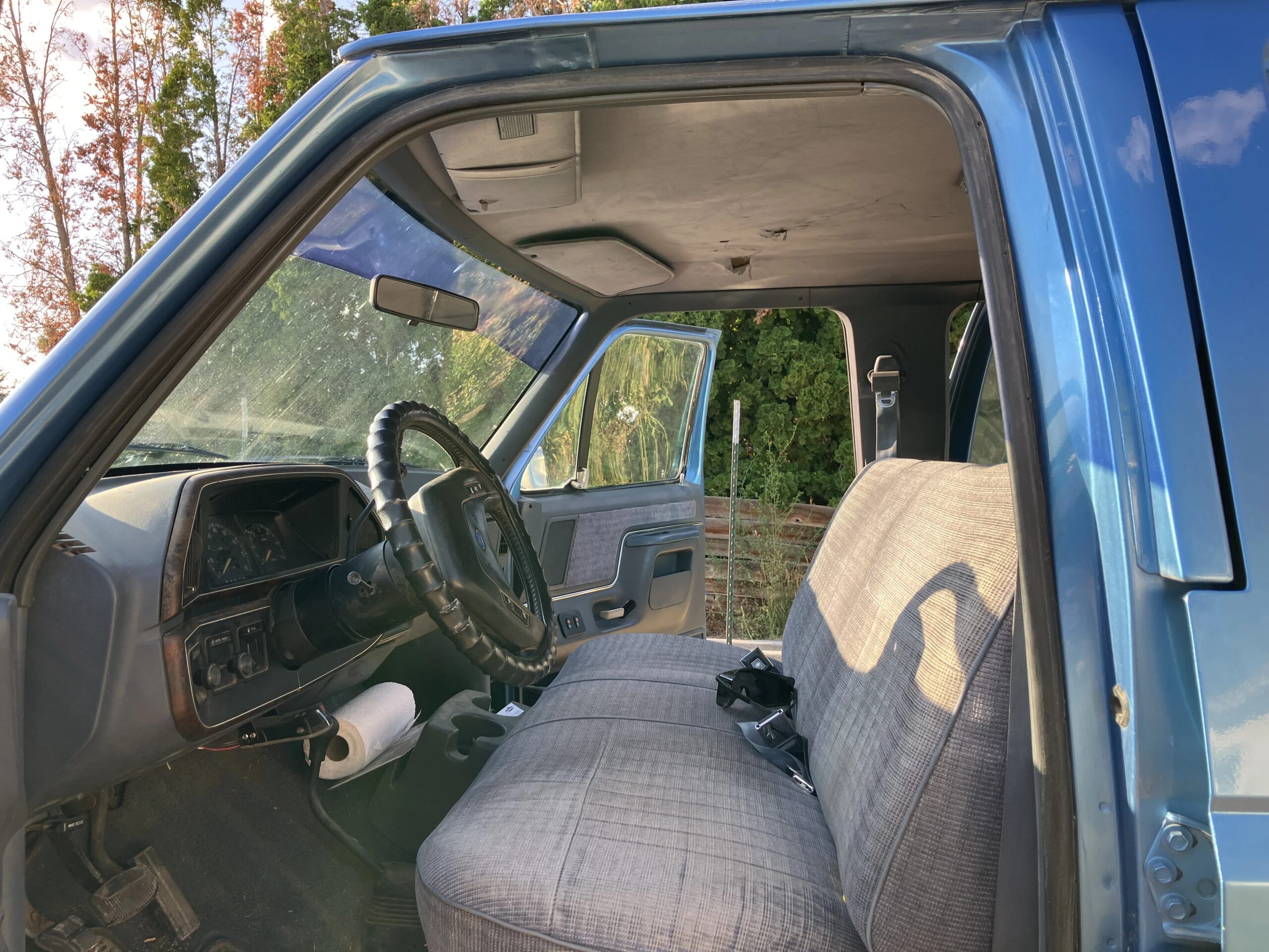 Ford-F350-4x4-crew-cab-1990-Blue-Blue-8