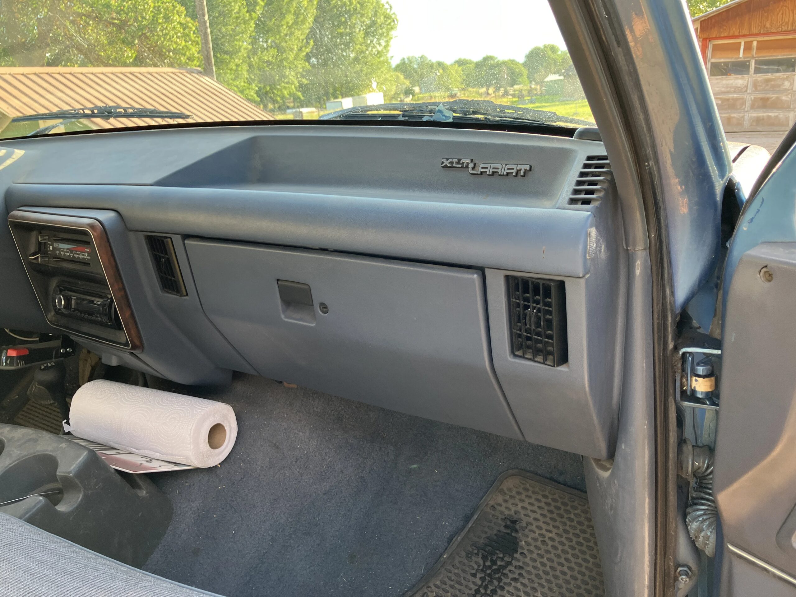 Ford-F350-4x4-crew-cab-1990-Blue-Blue