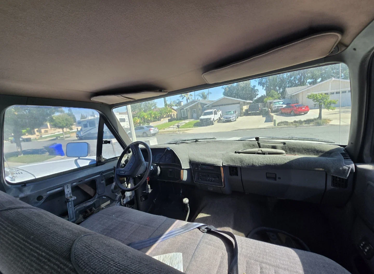 Ford-F350-4x4-crew-cab-1991-Charcoal-Gray-10