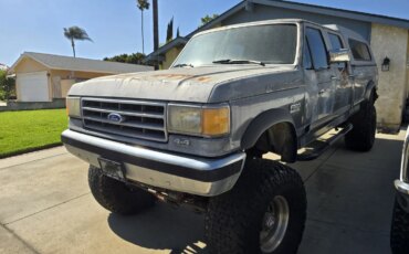 Ford-F350-4x4-crew-cab-1991-Charcoal-Gray-2