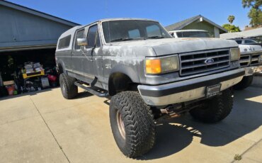 Ford-F350-4x4-crew-cab-1991-Charcoal-Gray-6