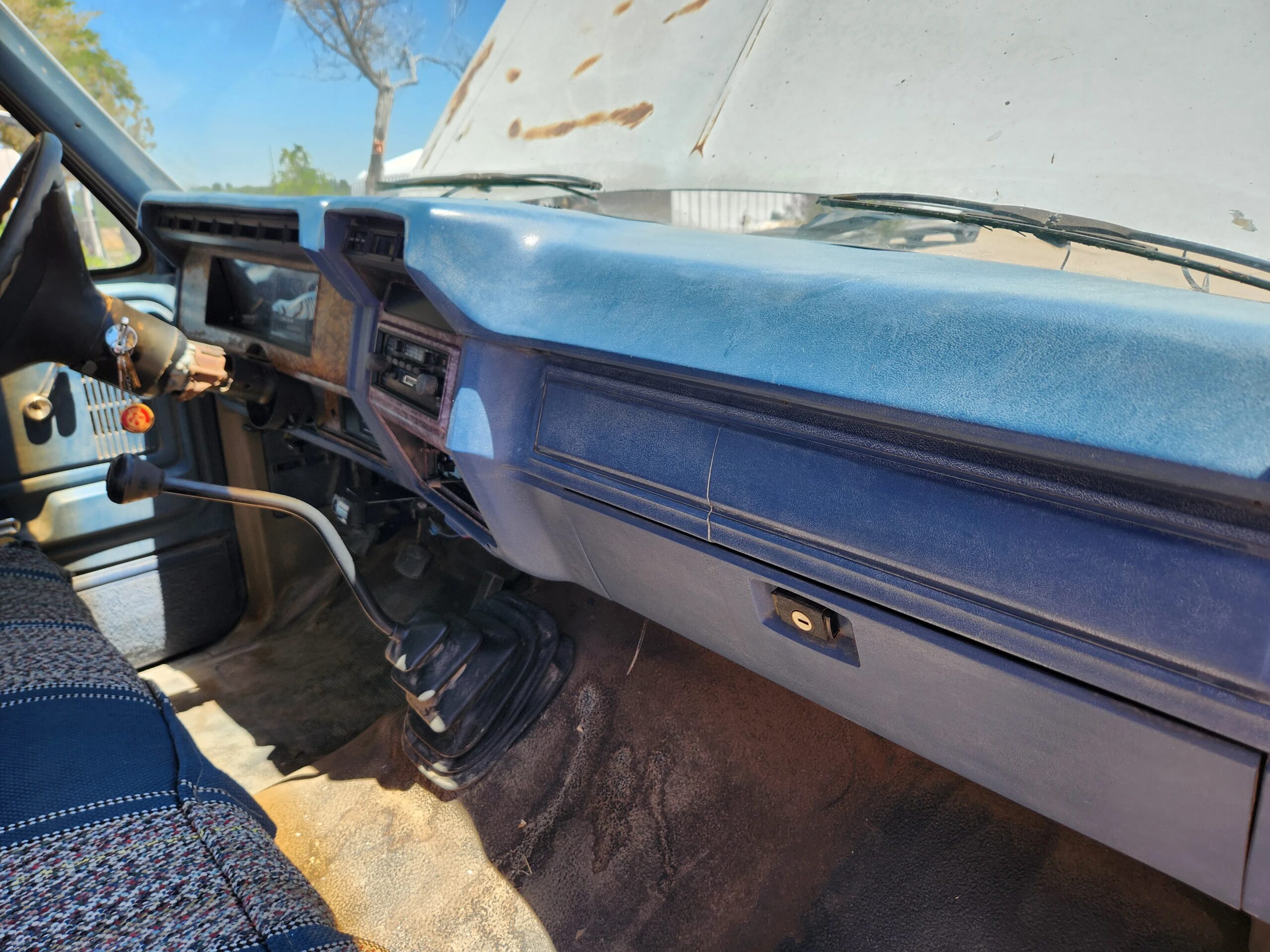 Ford-F350-4x4-supercab-super-duty-1986-Blue-Blue-11