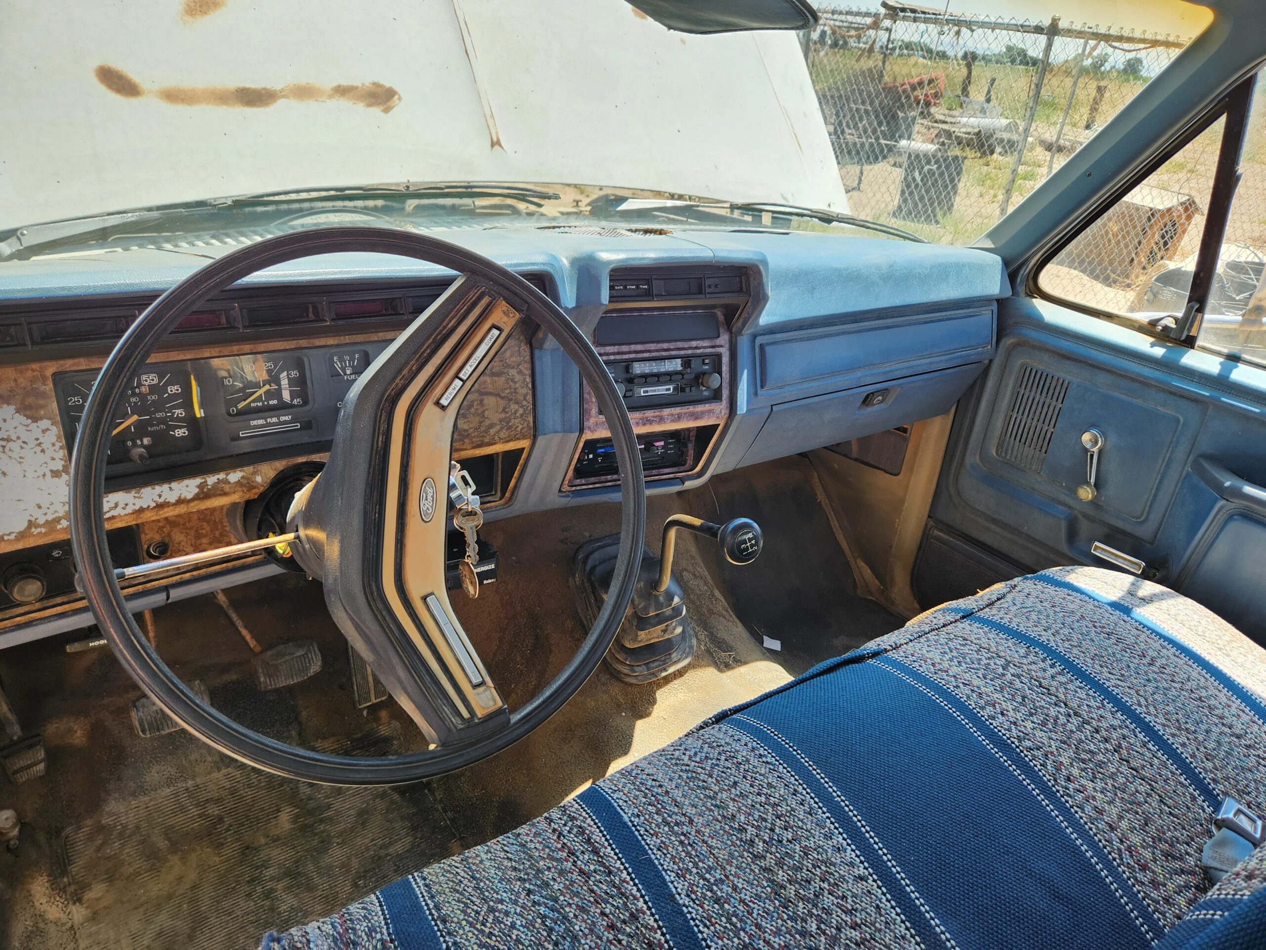 Ford-F350-4x4-supercab-super-duty-1986-Blue-Blue-16