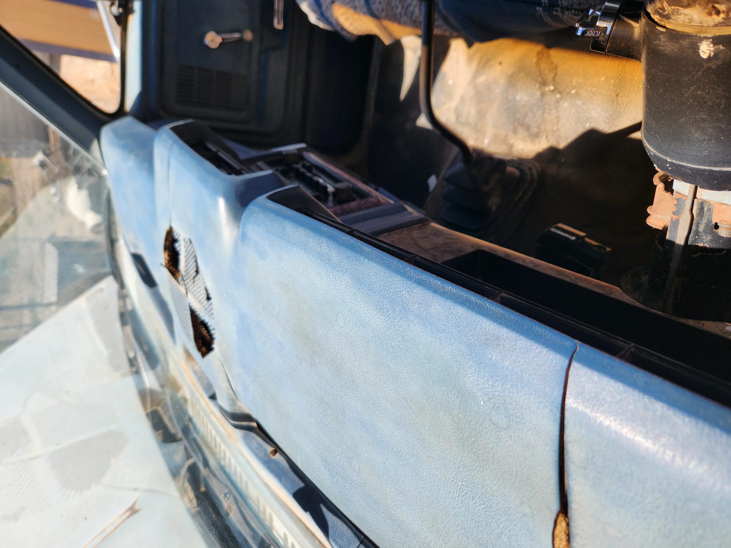 Ford-F350-4x4-supercab-super-duty-1986-Blue-Blue-17
