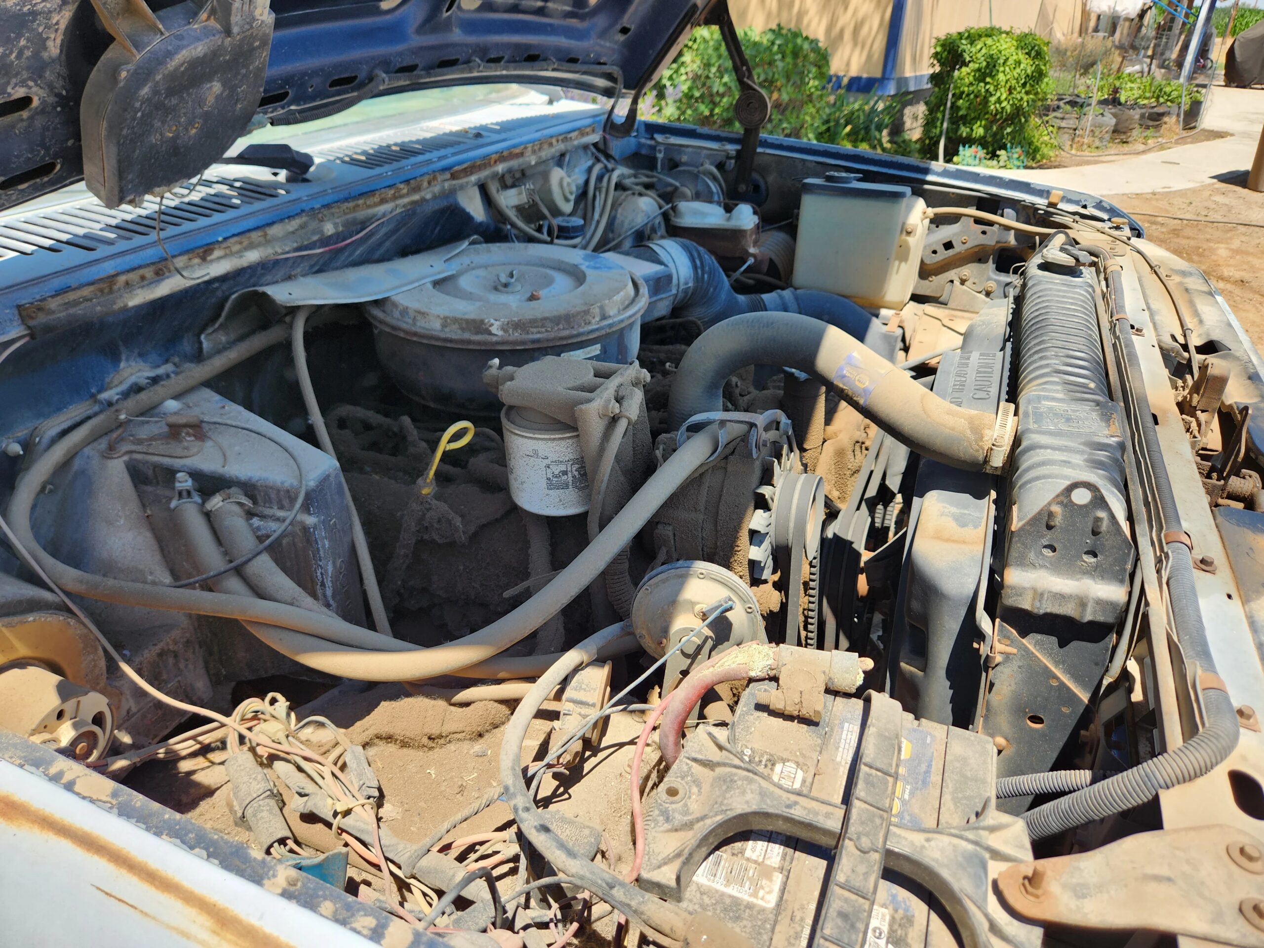 Ford-F350-4x4-supercab-super-duty-1986-Blue-Blue-2