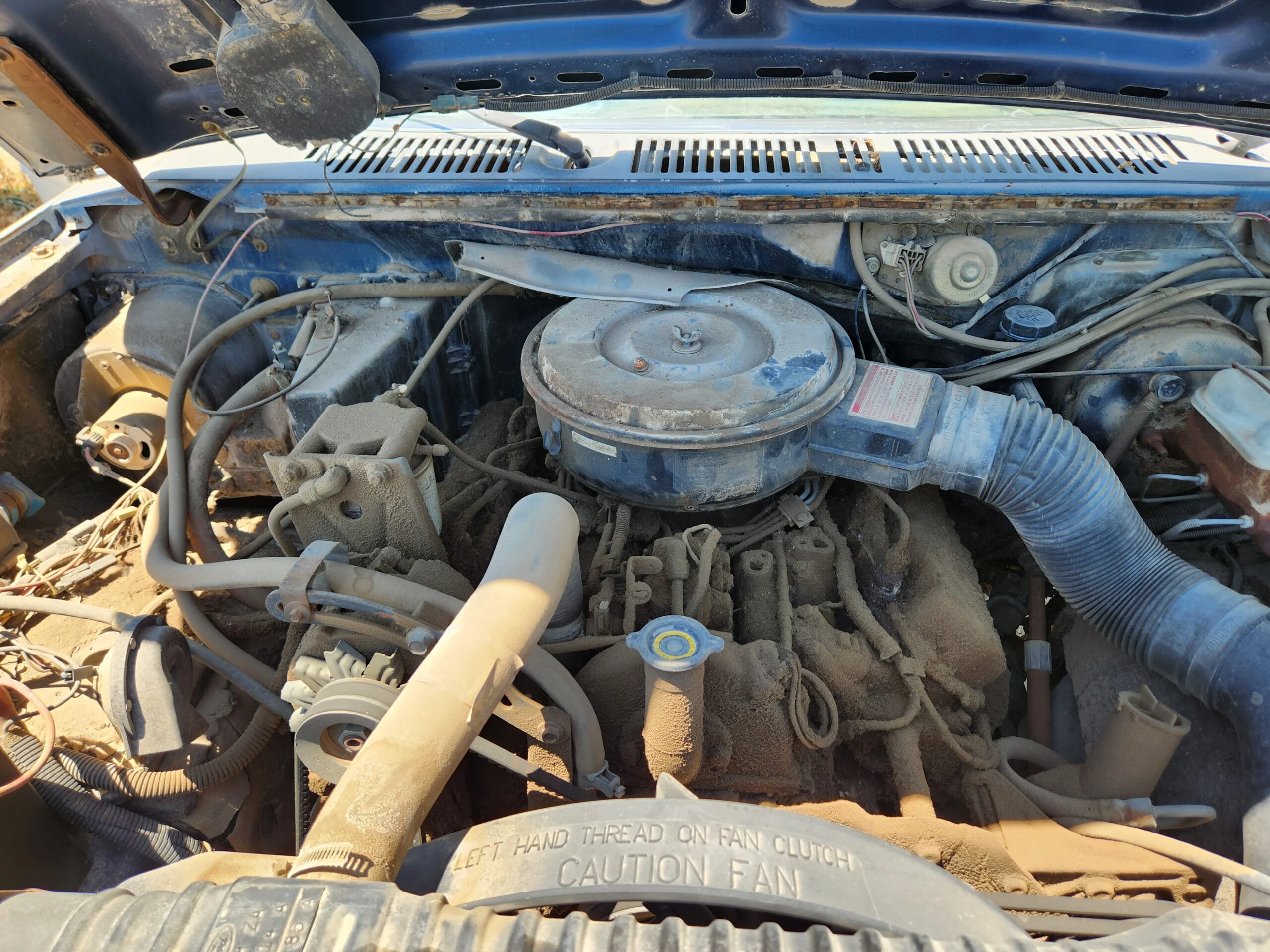Ford-F350-4x4-supercab-super-duty-1986-Blue-Blue-3