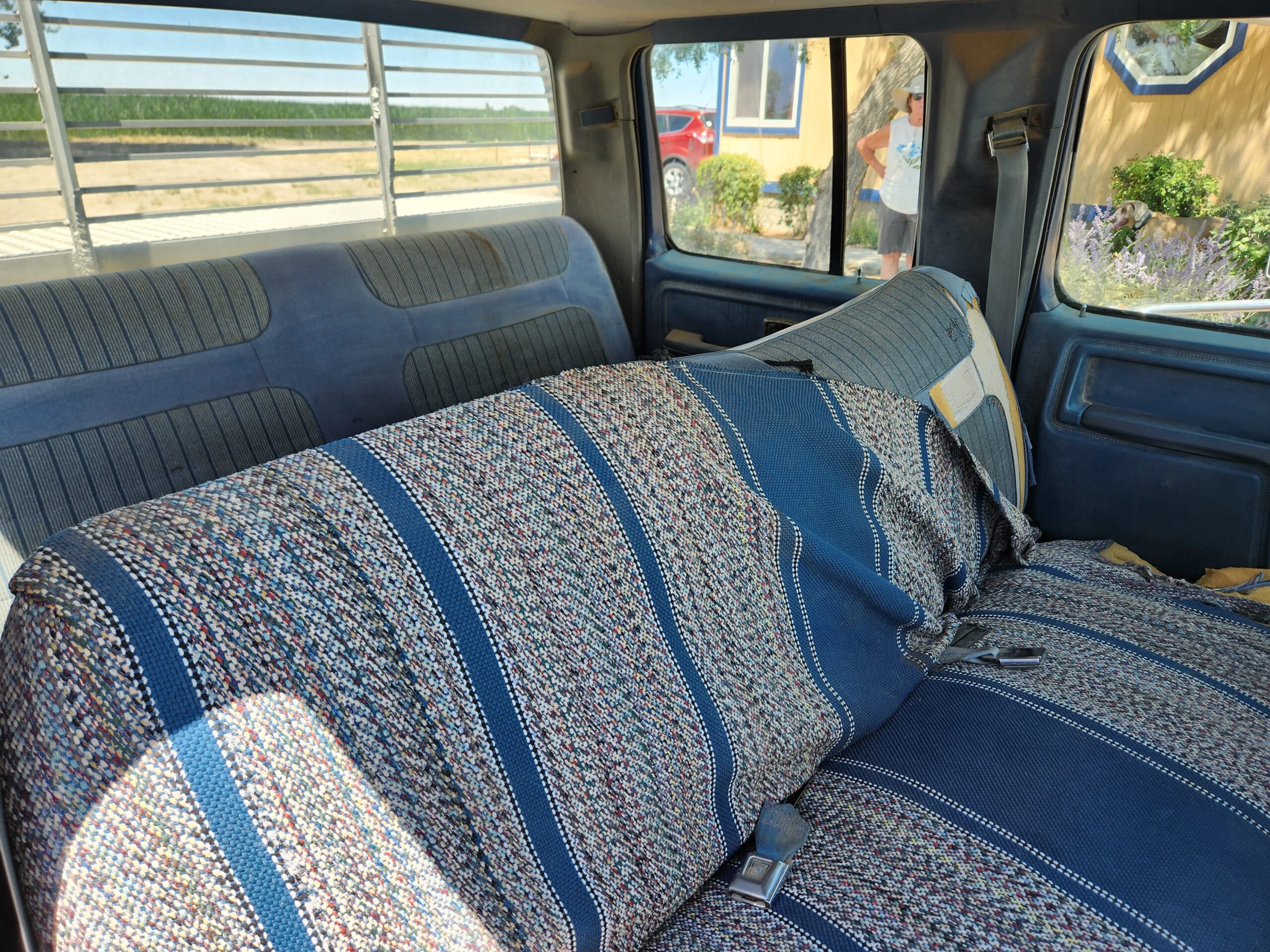Ford-F350-4x4-supercab-super-duty-1986-Blue-Blue-9