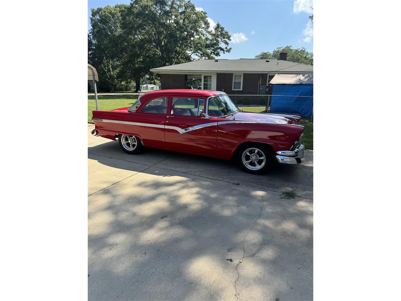 Ford-Fairlane-1956-Red-Red-and-white-8