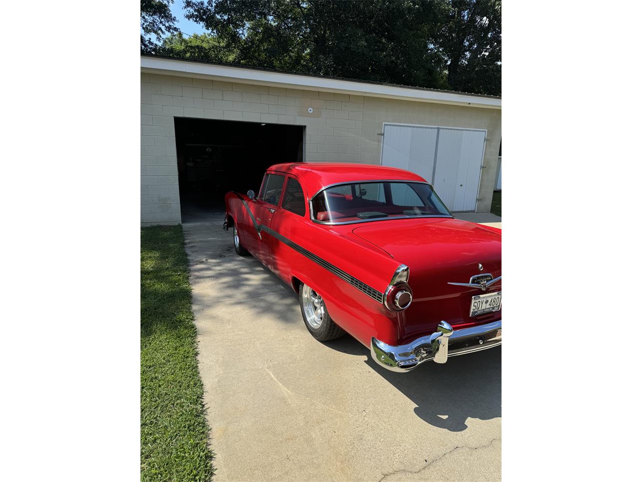 Ford-Fairlane-1956-Red-Red-and-white-9