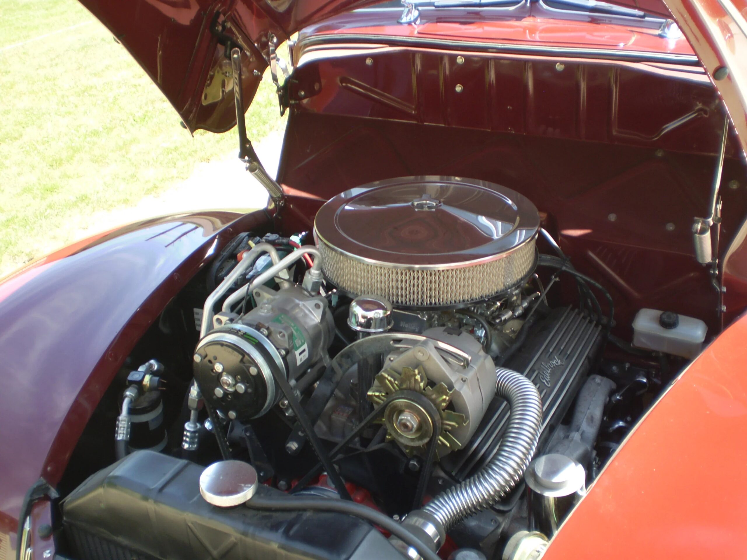 Ford-Model-91a-1939-Burgundy-Tan-1