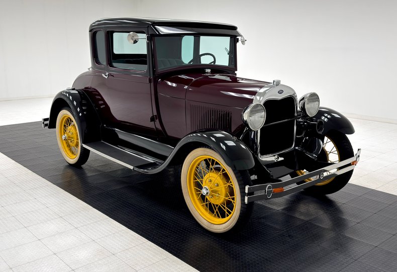 Ford-Model-a-1929-Mulberry-Maroon-Gray-6