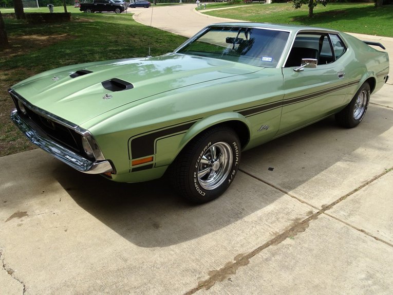 Ford-Mustang-1971-Green-Green-2