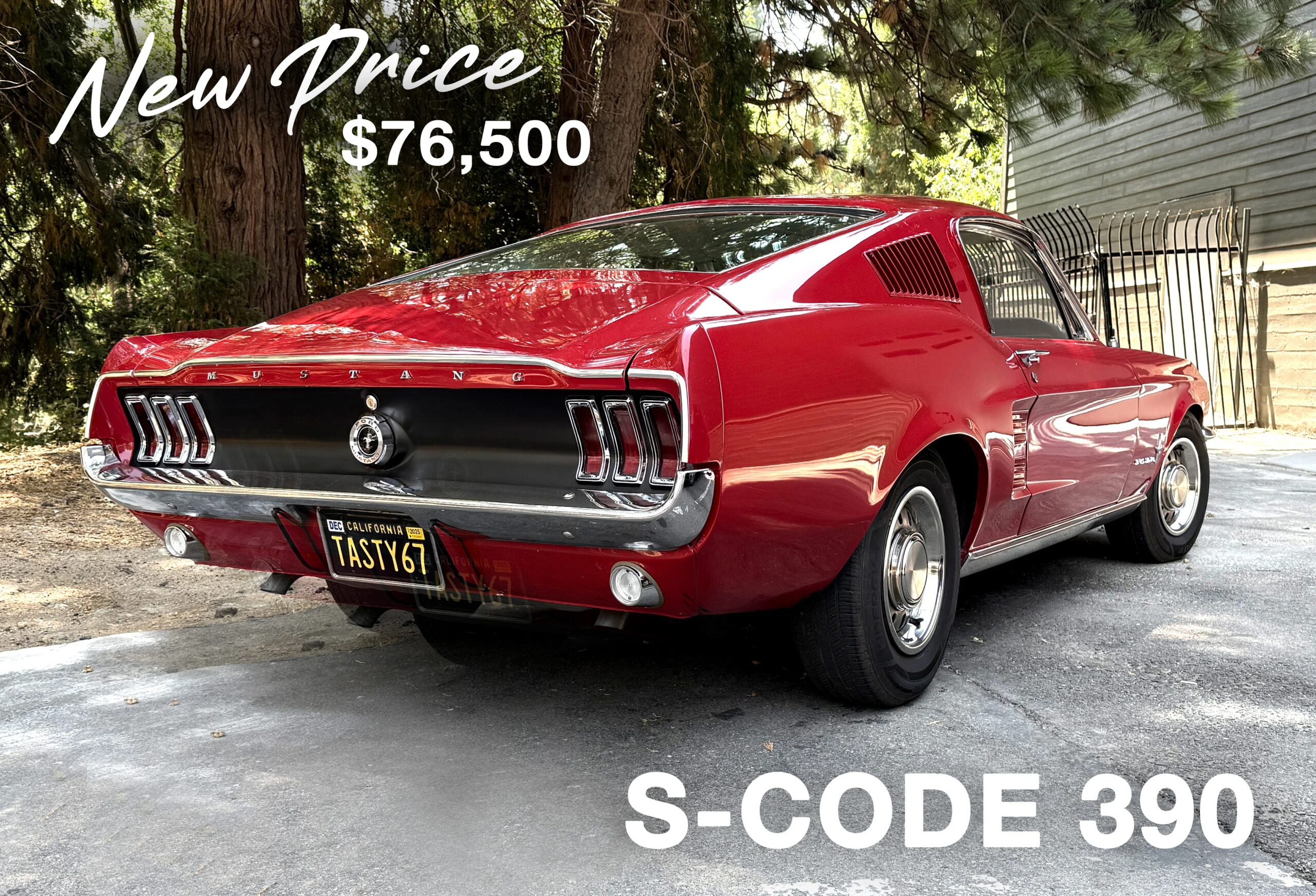 Ford-Mustang-390-s-code-1967-Red-White
