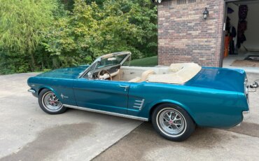 Ford-Mustang-convertible-1966-Green-Beige-7