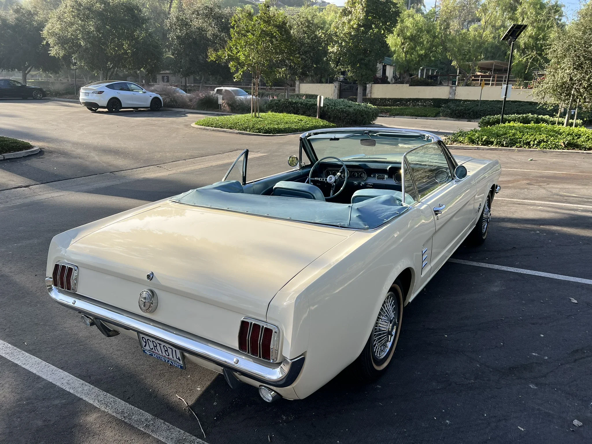 Ford-Mustang-convertible-1966-White-Turquoise-5