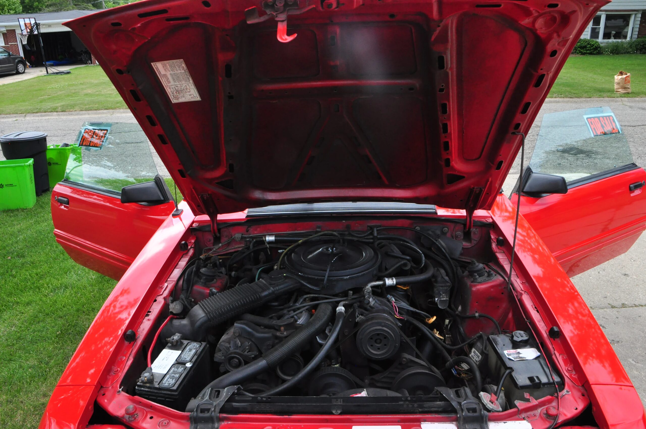 Ford-Mustang-convertible-1983-Red-Red-6