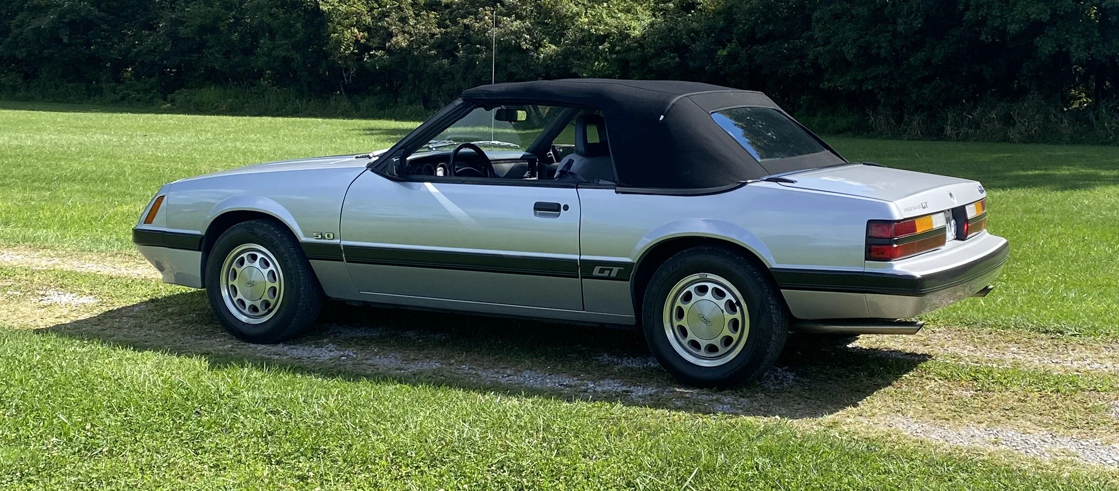 Ford-Mustang-convertible-1985-Silver-Gray-1