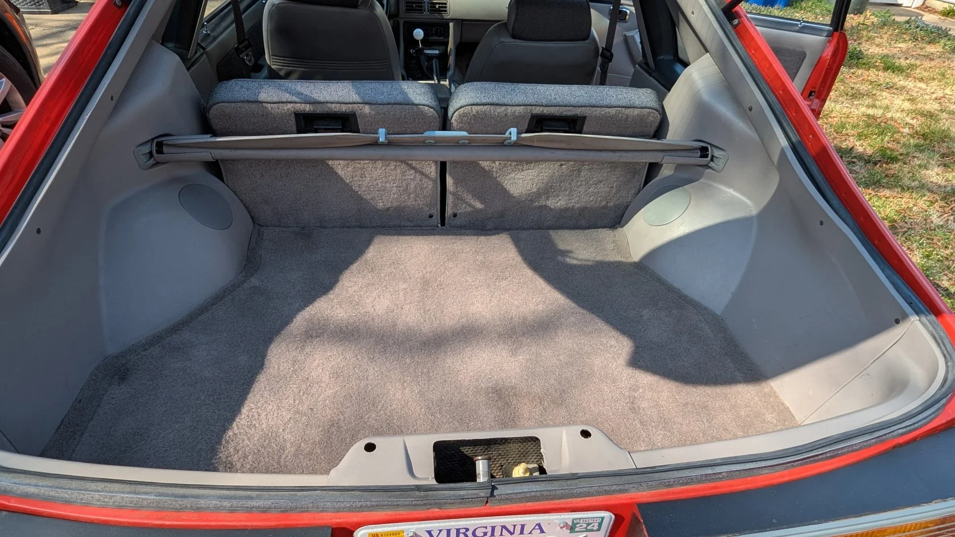 Ford-Mustang-gt-hatchback-1990-Red-Gray-2