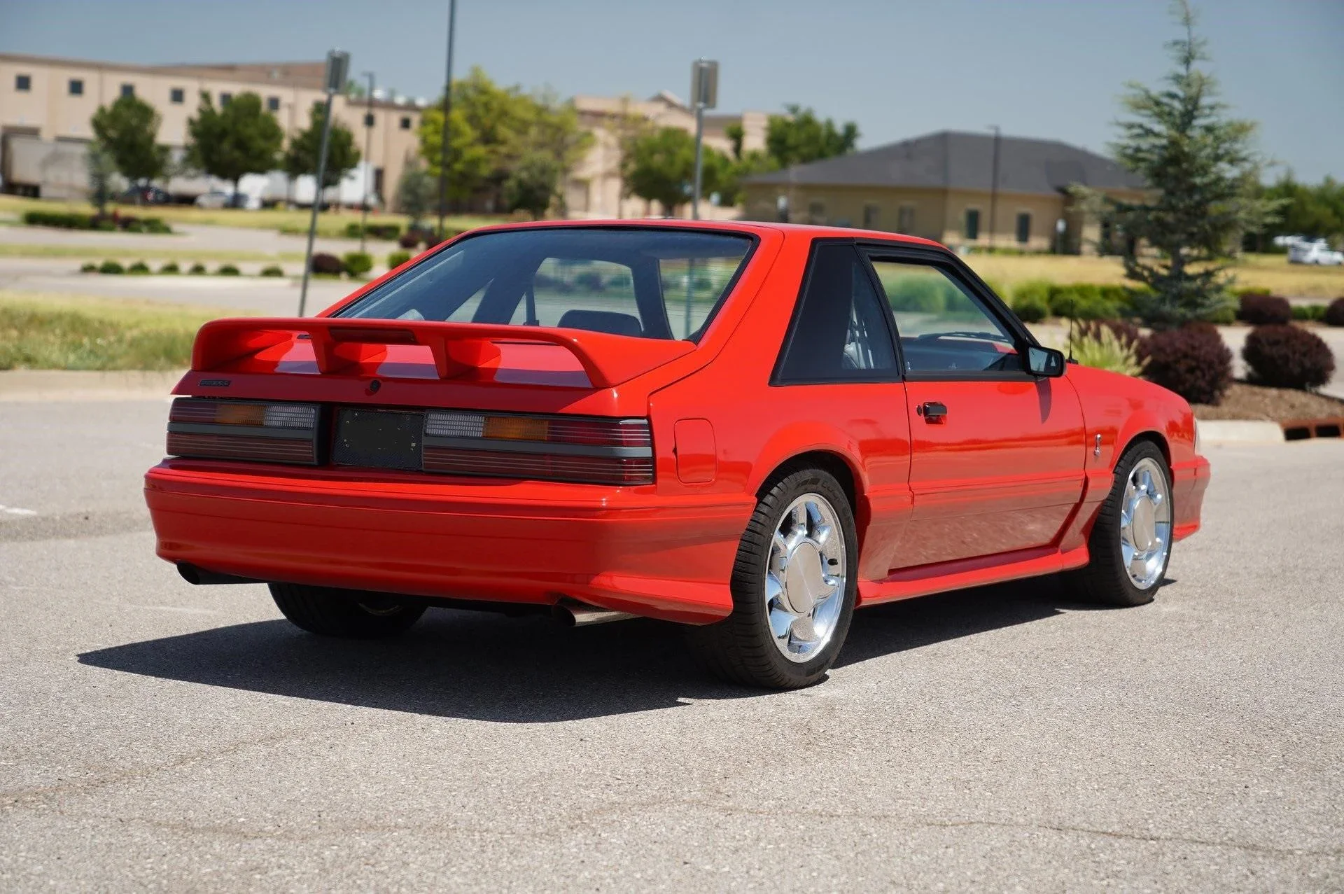Ford-Mustang-gt-hatchback-1990-Red-Gray-8