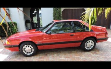 Ford-Mustang-lx-1990-Red-Black