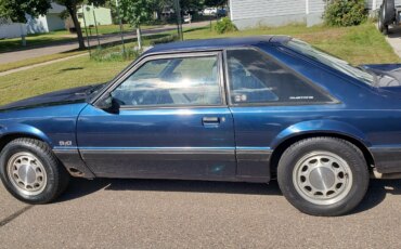 Ford-Mustang-lx-v8-hatchback-1989-Blue-Gray-1