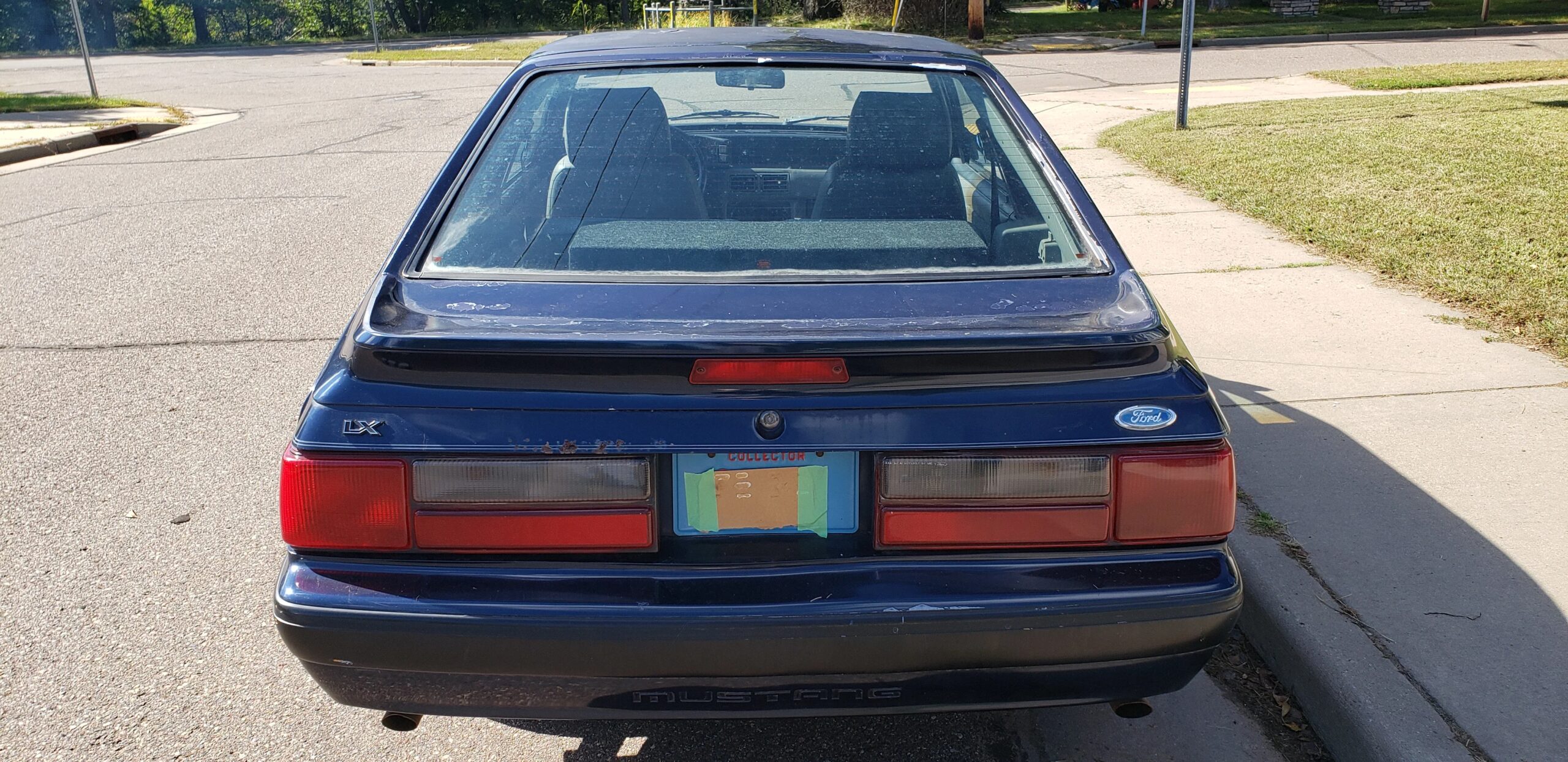 Ford-Mustang-lx-v8-hatchback-1989-Blue-Gray-2