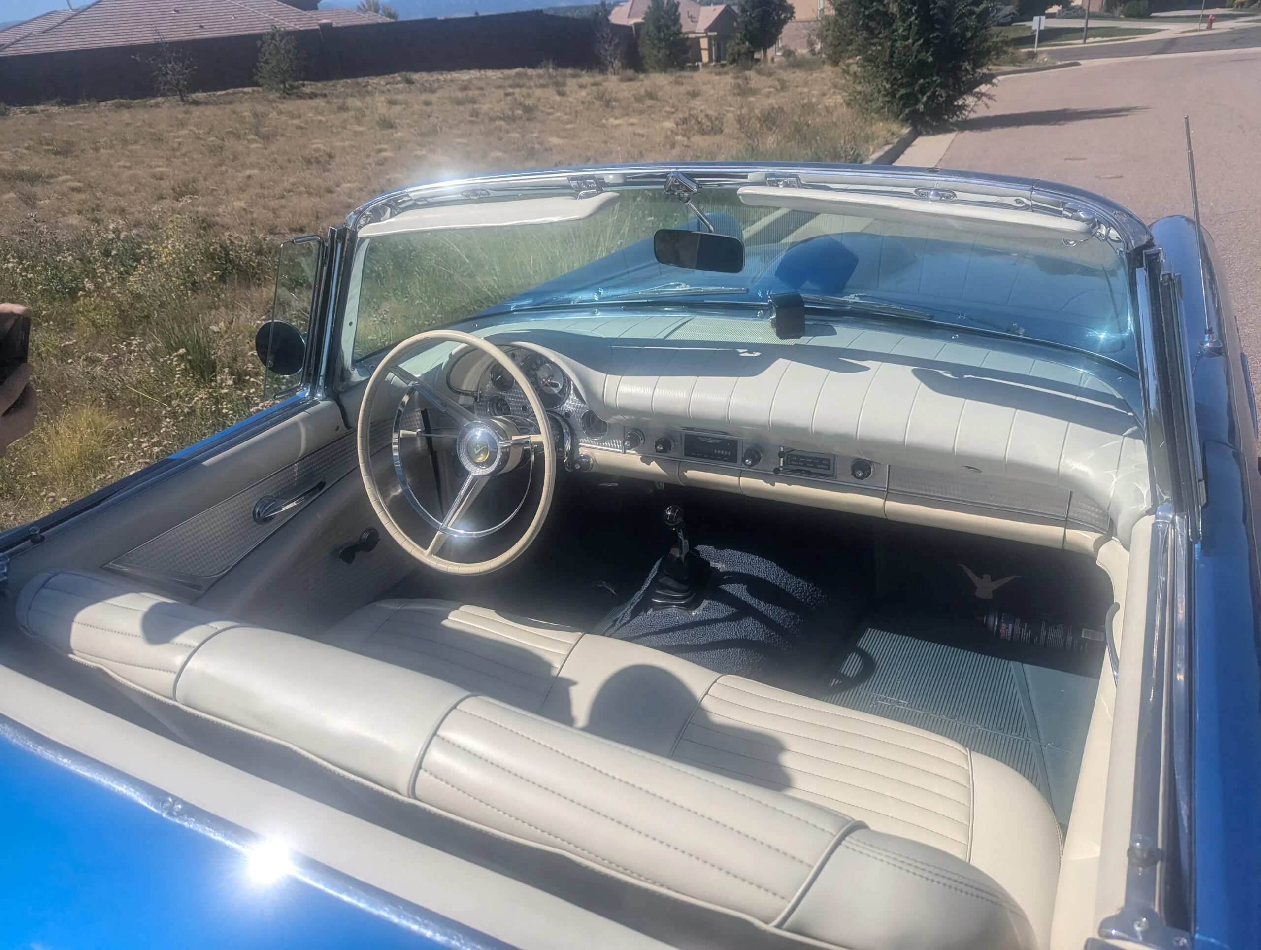 Ford-Thunderbird-1957-Blue-White-5