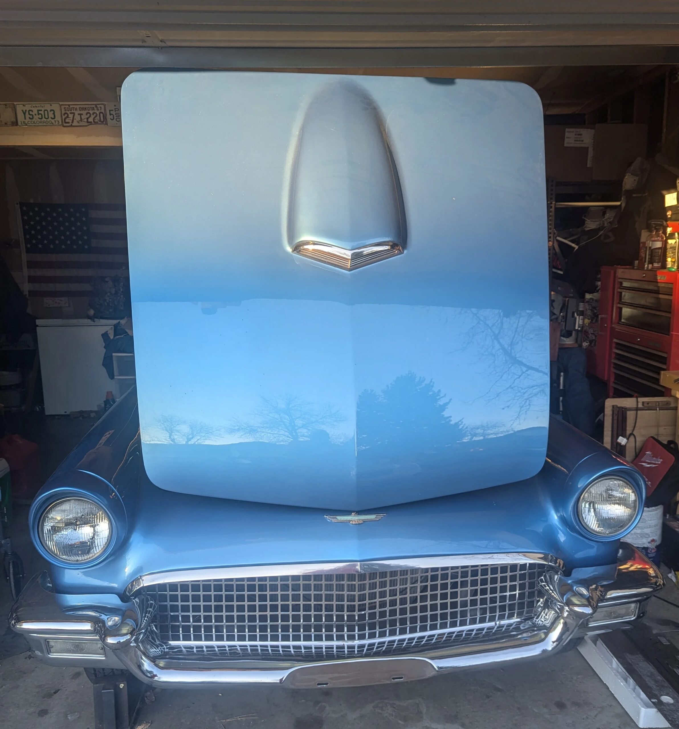 Ford-Thunderbird-1957-Blue-White-9