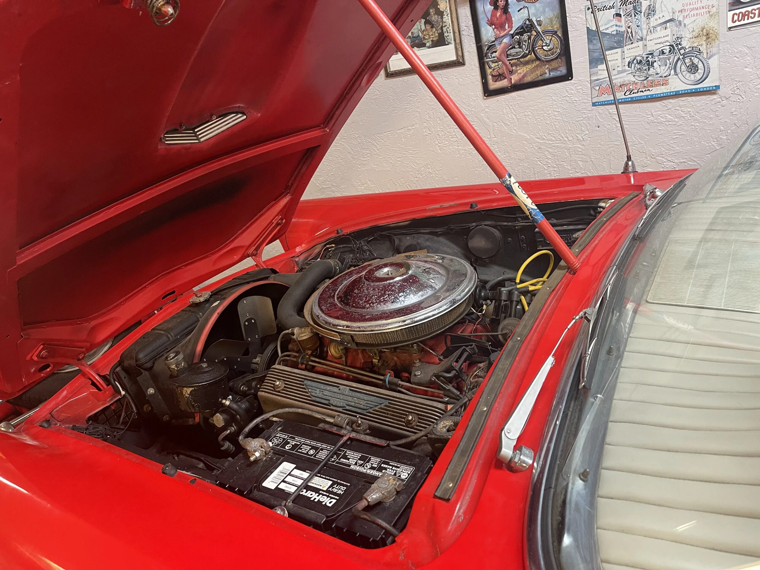 Ford-Thunderbird-1957-Red-White-2