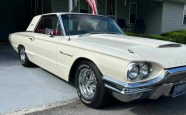 Ford-Thunderbird-1964-Off-White-Red