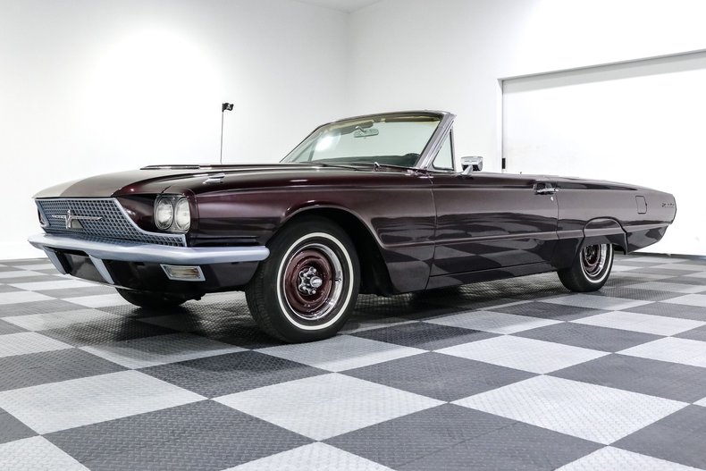 Ford-Thunderbird-1966-Maroon-BLACK-2