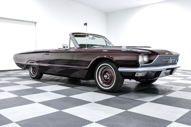 Ford-Thunderbird-1966-Maroon-BLACK
