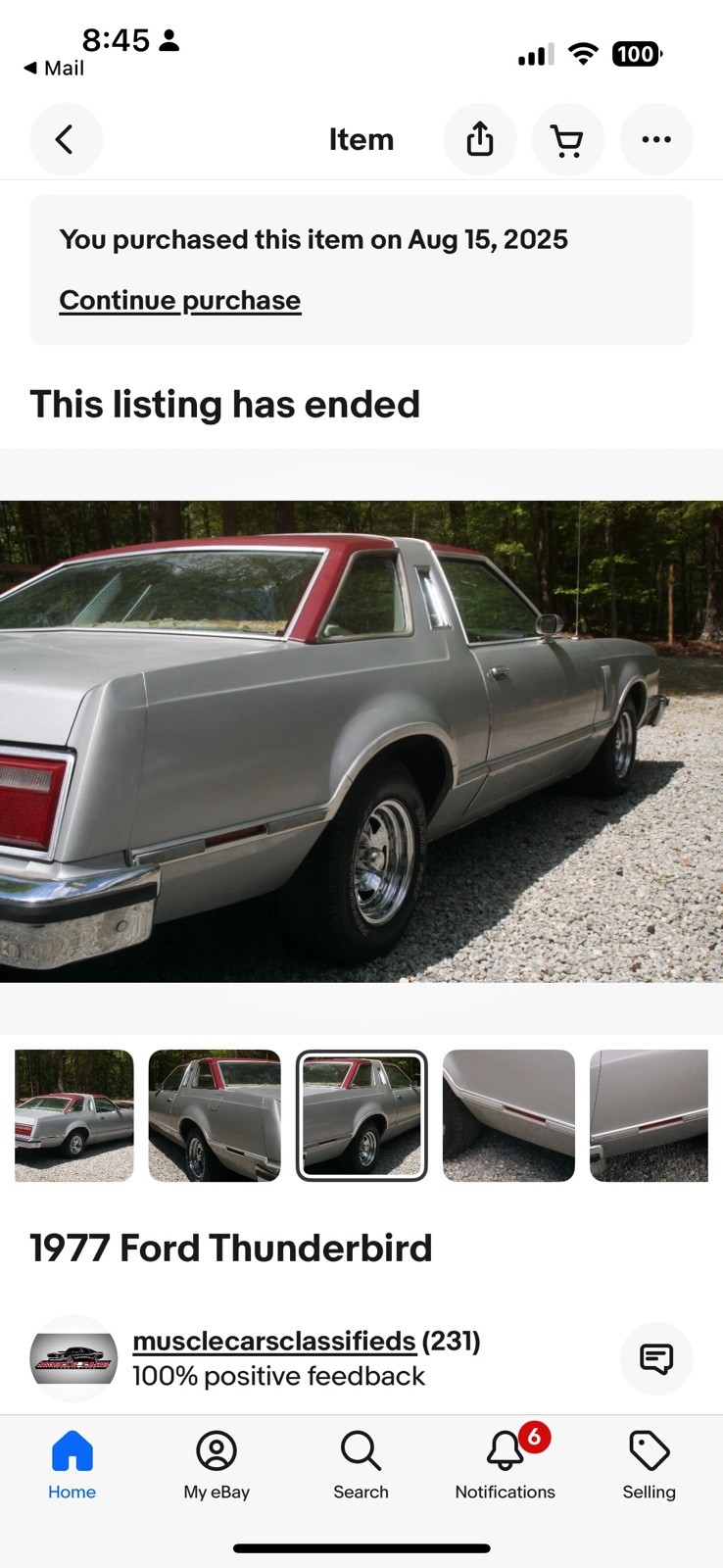 Ford Thunderbird 1977 Sedan