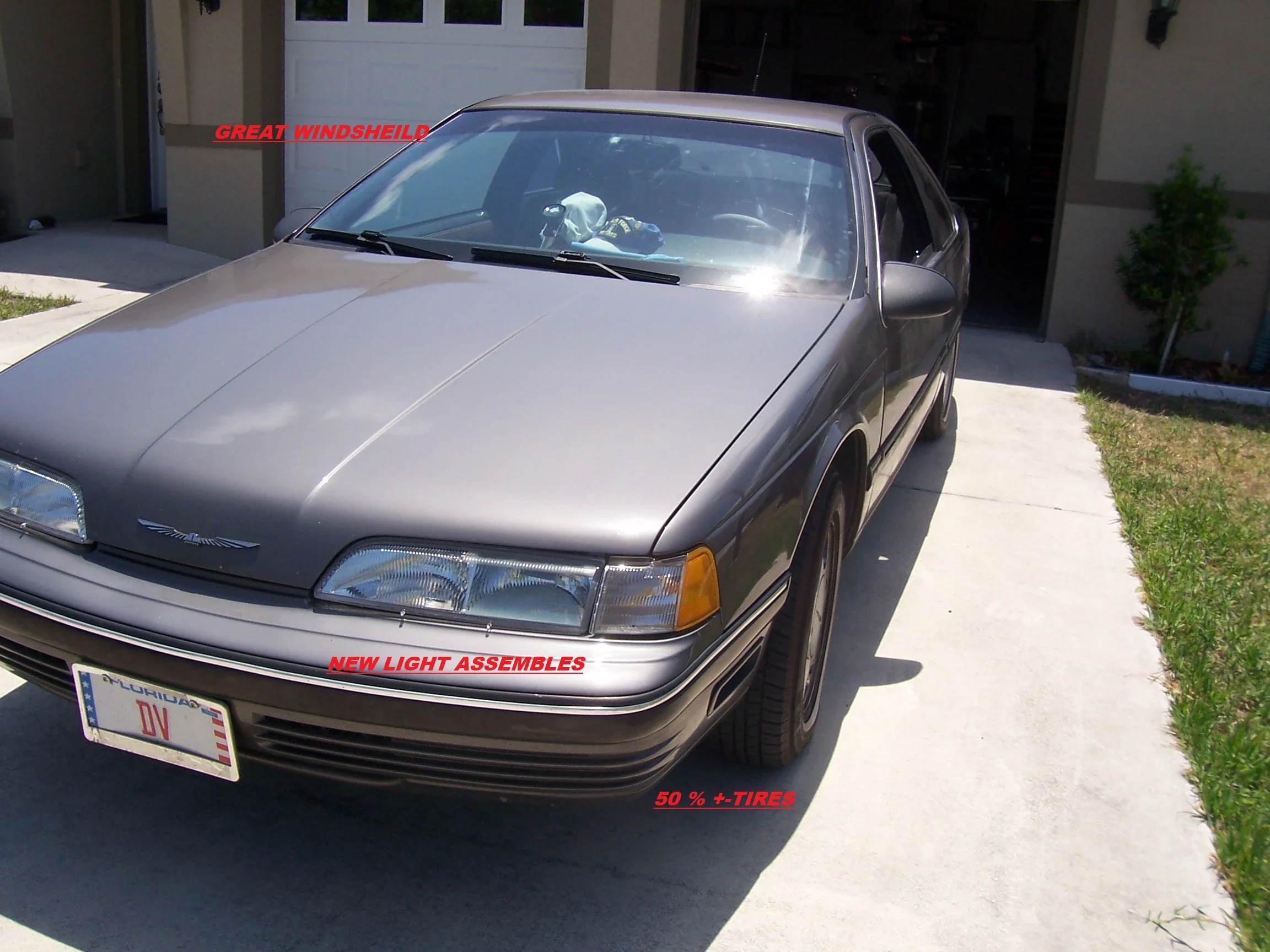 Ford-Thunderbird-lx-1990-Gray-Gray
